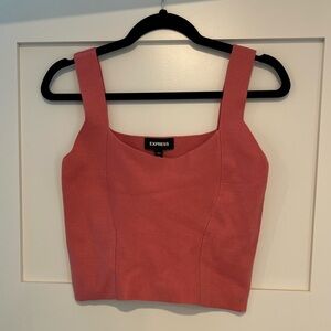EXPRESS cropped top. Thick material. Size M. Pink. New with tags